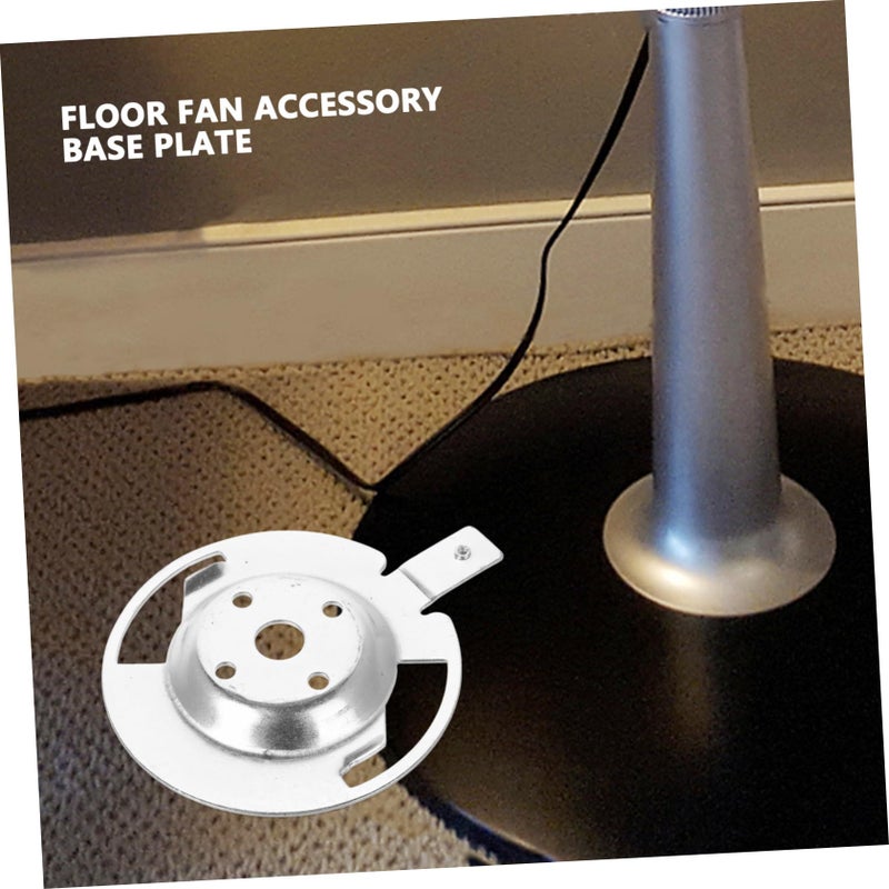 Iron Silver Electric Fan Base Plate Ceiling Fan Downrod Mounting Brackets - Image 5