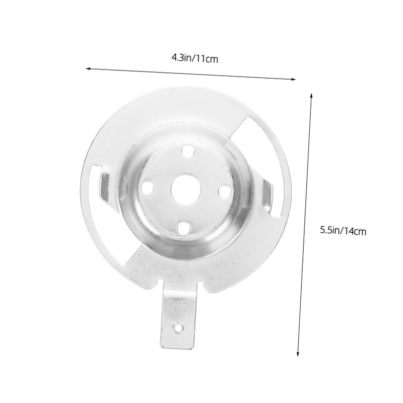Iron Silver Electric Fan Base Plate Ceiling Fan Downrod Mounting Brackets - Image 3