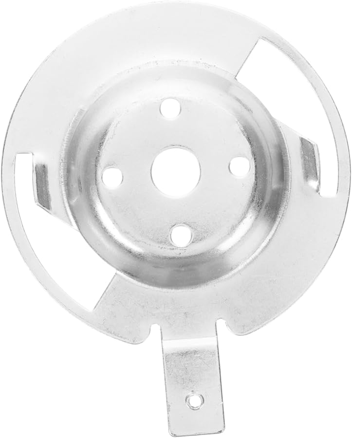 Iron Silver Electric Fan Base Plate Ceiling Fan Downrod Mounting Brackets - Image 1