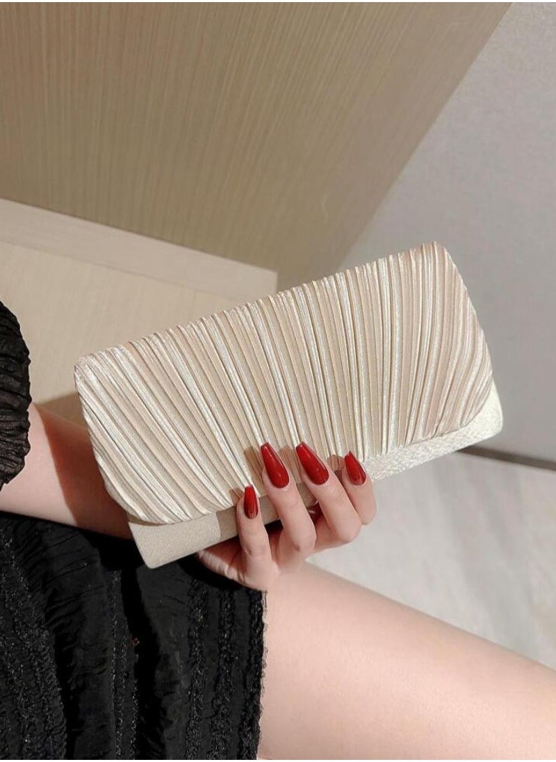 ماركة غير محددة حقيبة يد صغيرة حقيبة دلو فضفاضة مزخرفة بالراين ستون، تصميم سحاب خيطي، حقيبة شفافة عصرية مزخرفة باللؤلؤ، حقيبة مسائية أنيقة، أنيقة، راقية، فخامة صامتة مرصعة براين ستون مناسبة للحفلات والنساء والعروس، مناسبة لحفلات العشاء والحفلات الكبيرة وعيد الميلاد  - Image 4