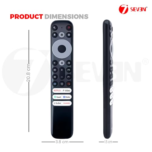 7-Seven 7SEVEN® Compatible with TCL Google TV Non Voice Remote RC902V Fmr1 Fmr4 Fmr5 Fmr6 Fmr7 Fmr9 Model's Fit for QLED UHD FHD OLED Smart 4K Television - Match Keys Exactly with Existing Remote Controller - Image 4
