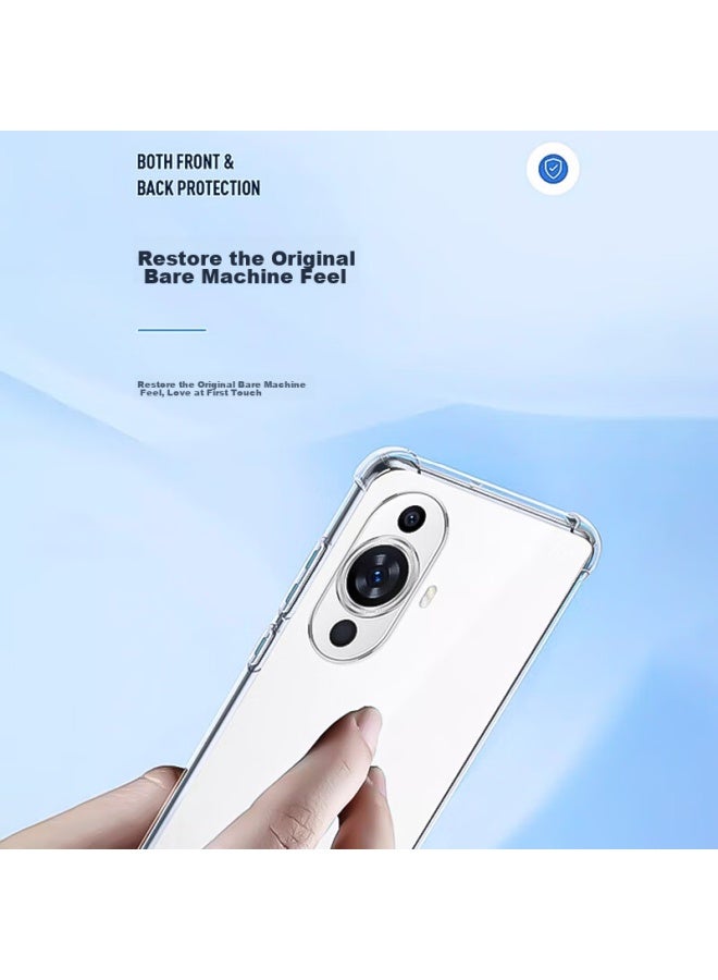 kelleia Kalaio Huawei Nova 11 Phone Case, Huawei Nova 11 Protective Cover, Full Protection Shockproof Tpu Airbag Soft Case/protective Case, Transparent, 6.7 Inches - Image 2