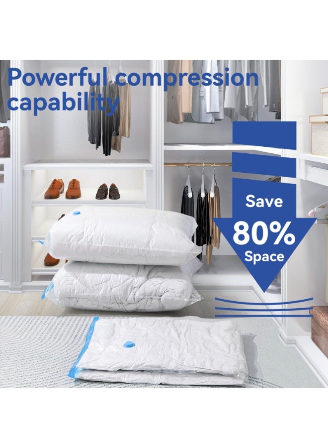 FEELSO 12 Pack Vacuum Seal Bags with Rechargeable Air Pump for Travel, Vacuum Storage Bags for Clothing, Space Saver Vacuum Storage Bags - Image 3