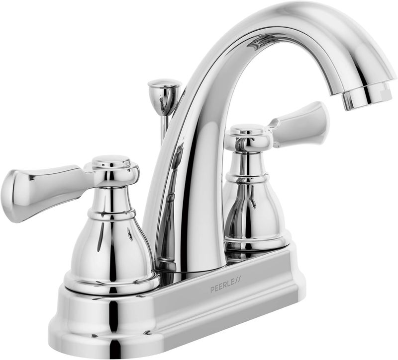 Peerless صنبور الحمام ذو المقبضين بييرليس P2565LF إلمهرست بتصميم مركزي كروم - Image 1