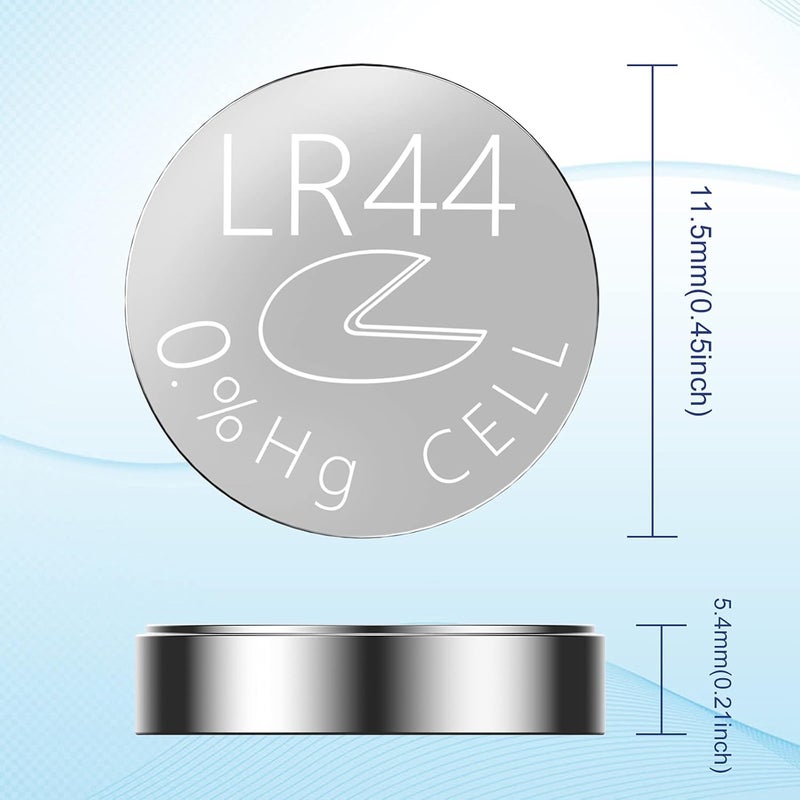 PKCELL LR44 Battery AG13 Button Coin Cell Batteries for Watches, Blood Glucose Meter,Toys,Music Books,100 packs - Image 4