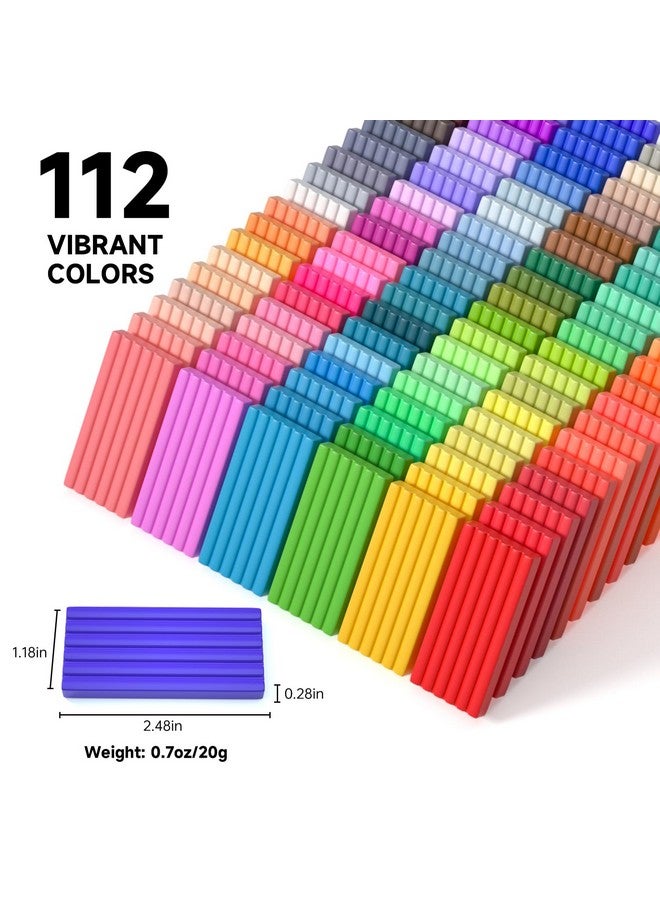 Shuttle Art 112 Colors Polymer Clay Kit with 20 Clay Tools, 16 Kinds of Accessories, Non-Toxic, Non-Sticky, Ideal DIY Art Craft Gift for Kids Adults - Image 2