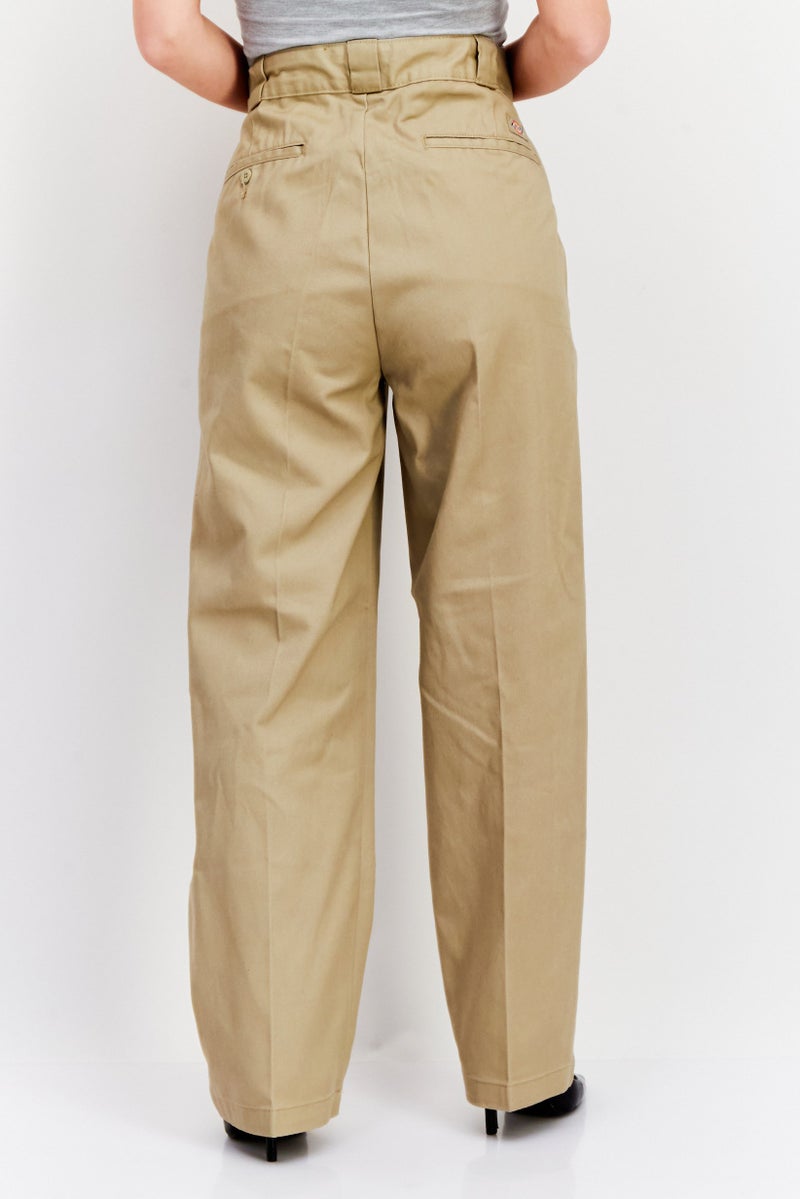 Dickies Women Regular Fit Solid Pant, Khaki - Image 3