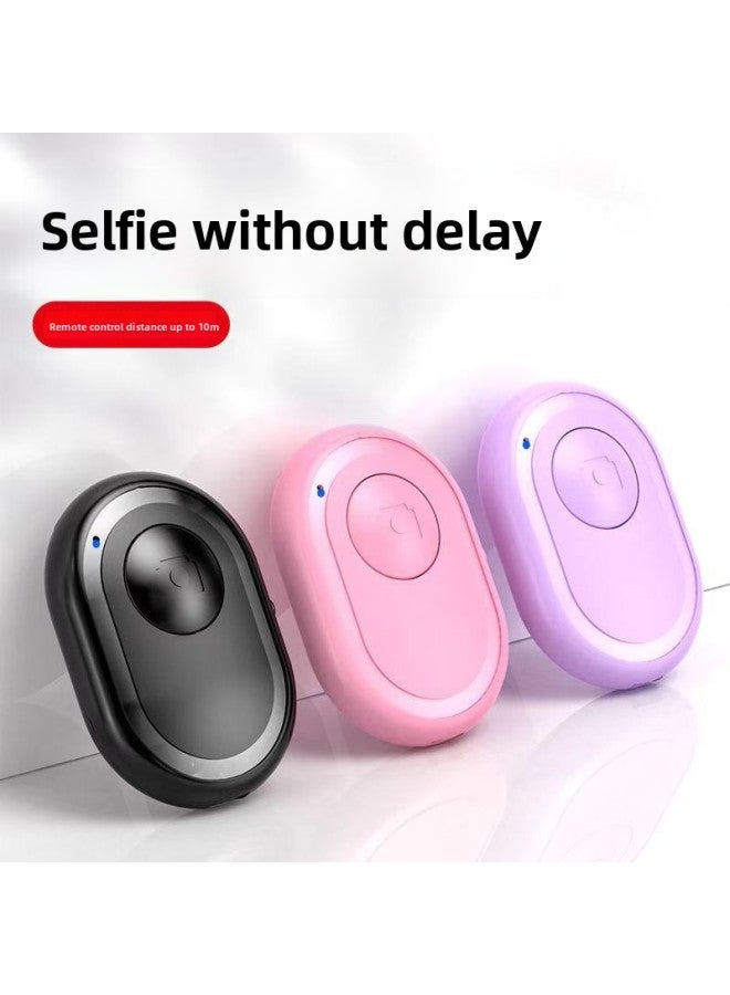 Mobile Phone Bluetooth Selfie For Apple Android Wireless Controller Live Video Camera Camera Remote Control-Color:Powder Single Button Battery Remote Control - Image 4