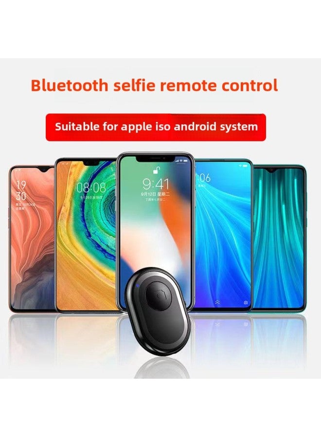 Mobile Phone Bluetooth Selfie For Apple Android Wireless Controller Live Video Camera Camera Remote Control-Color:Powder Single Button Battery Remote Control - Image 1