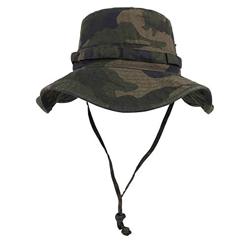 Phaiy Bucket Hat Wide Brim UV Protection Sun Hat Boonie Hats Fishing Hiking Safari Outdoor Hats for Men and Women Camo - Image 1