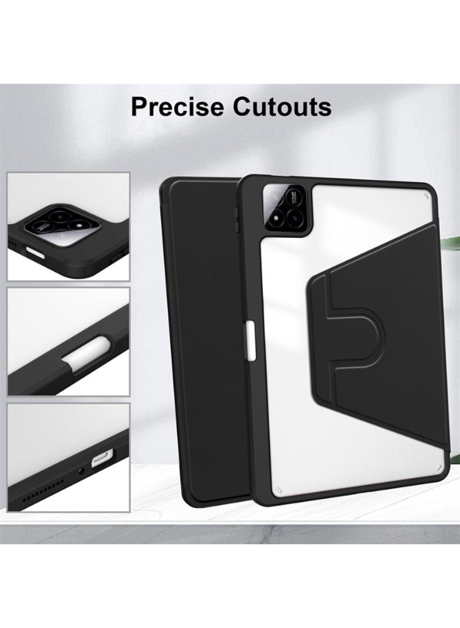 general Cover Compatible for Xiaomi Pad 8/8 Pro 11.2 with Pencil Holder, Clear Acrylic Multi-Angle Hard PC Case Auto Wake/Sleep Cover for Mi Pad 8/8 Pro - Image 4