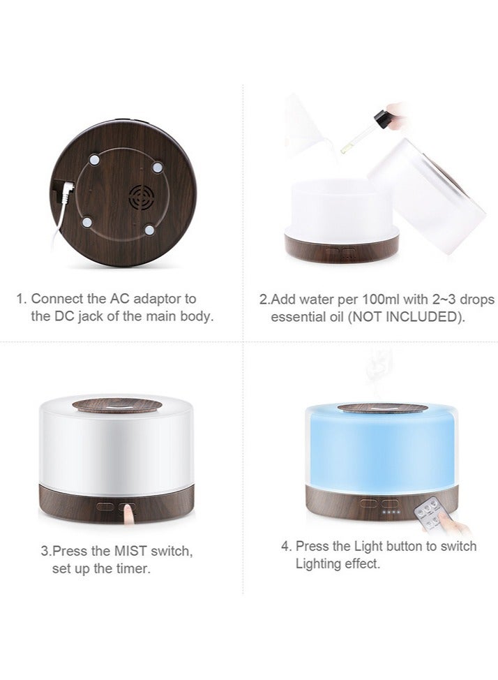 general Ultrasonic Bluetooth Essential Oil Lamp Home Mute Bedroom Desktop Air Humidifier - Image 4