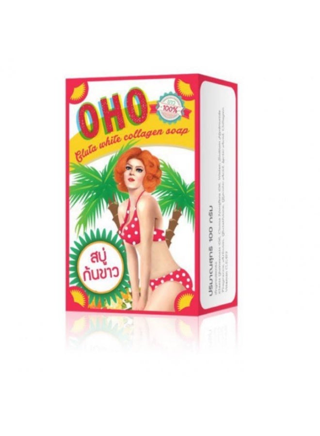 أوهو صابون جلوتا وايت بالكولاجين 100 جرام - Image 1