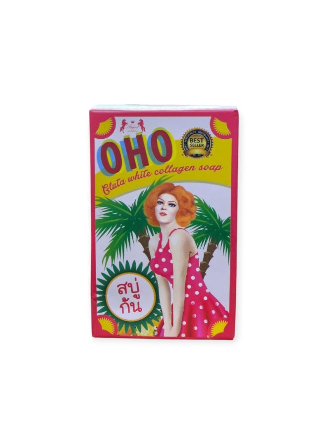 أوهو صابون جلوتا وايت بالكولاجين 100 جرام - Image 2