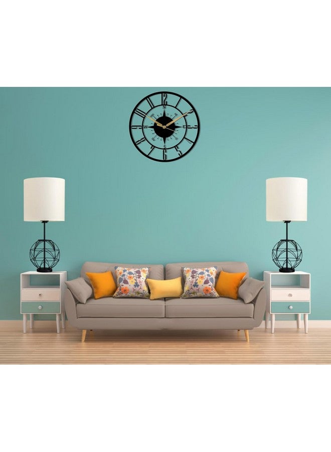 Hometrix Silent Metal Wall Clock for Living Room | Stylish Latest Big Size Decorative Wall Watch - Ideal Home Decor Items and Wall Decoration Items for Bedroom/Kitchen/Dining Hall/Office//Hotels - Image 3