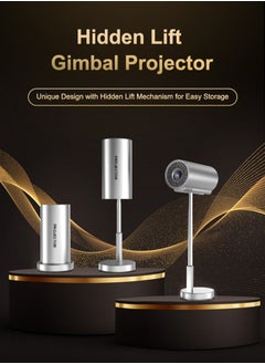 Generic TS3 Hidden bracket projector with Integrated telescopic pan tilt 4K Android11 Wifi6  Rotatable Smart  TV 720P Cinema Portable Outdoor Sync Phone Proyector for 1080P  Movie  - Image 1