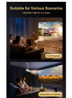 Generic TS3 Hidden bracket projector with Integrated telescopic pan tilt 4K Android11 Wifi6  Rotatable Smart  TV 720P Cinema Portable Outdoor Sync Phone Proyector for 1080P  Movie  - Image 3