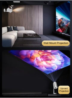 Generic TS3 Hidden bracket projector with Integrated telescopic pan tilt 4K Android11 Wifi6  Rotatable Smart  TV 720P Cinema Portable Outdoor Sync Phone Proyector for 1080P  Movie  - Image 5