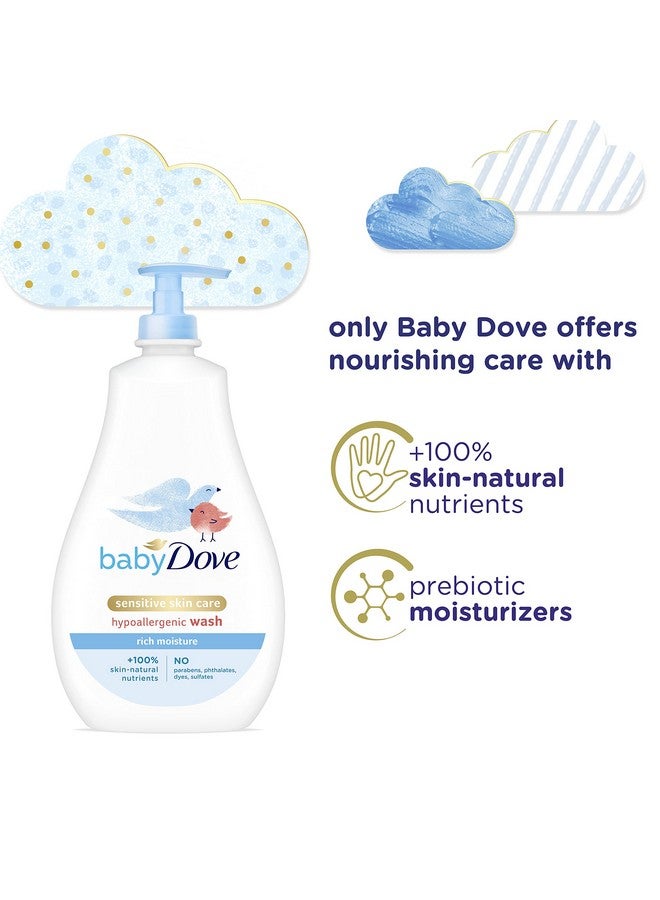 Baby Dove Sensitive Skin Care Baby Wash For Baby Bath Time Rich Moisture Tear-Free and Hypoallergenic, 20 oz (Packaging May Vary) - Image 1