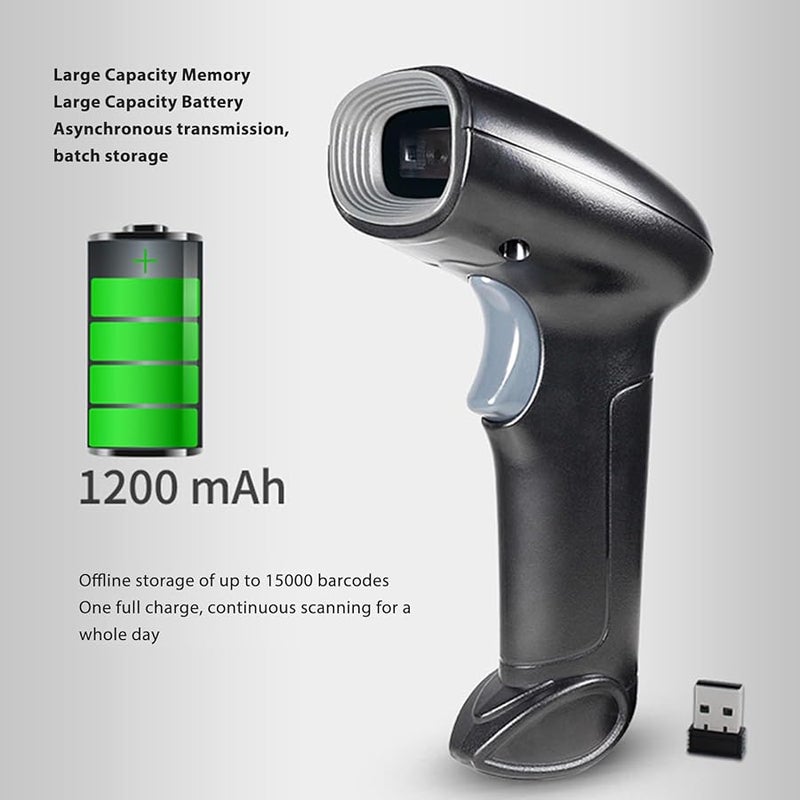 Handheld USB Wired 2D QR Barcode Scanner with Receiver for Warehouse Supermarket - Image 4