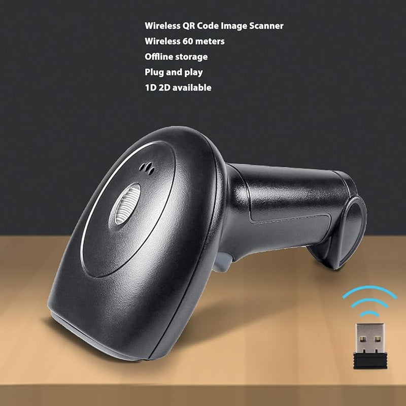 Handheld USB Wired 2D QR Barcode Scanner with Receiver for Warehouse Supermarket - Image 3
