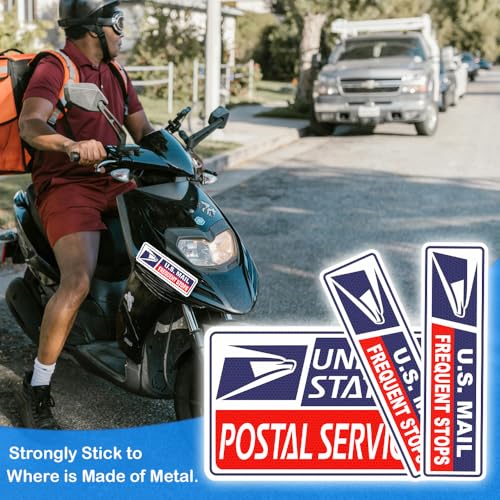 BENEKIY 4 Pack Reflective Rural Mail Delivery Magnets, Professional U.S. Driver Magnetic Signs, Rural Delivery Carrier Magnets Decal Waterproof Magnetic Bumper Stickers - 30 Mil Thicknesses - Image 5