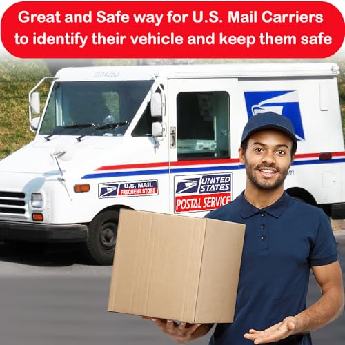 BENEKIY 4 Pack Reflective Rural Mail Delivery Magnets, Professional U.S. Driver Magnetic Signs, Rural Delivery Carrier Magnets Decal Waterproof Magnetic Bumper Stickers - 30 Mil Thicknesses - Image 3