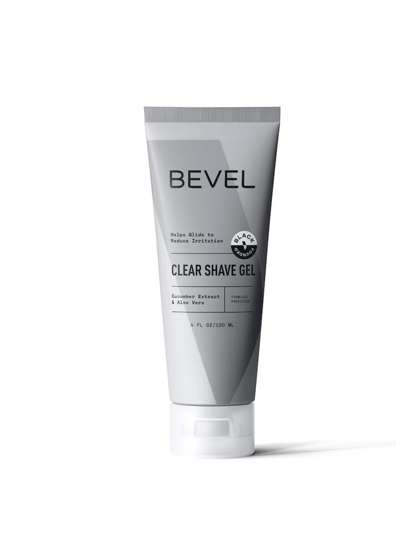 Bevel Bevel Essentials Clear Shave Gel for Men, Clear Shave Gel for Precise Detailing and Edging with Aloe Vera and Cucumber Extract to Soothe Skin and Prevent Razor Bumps, 4 Fl Oz - Image 1