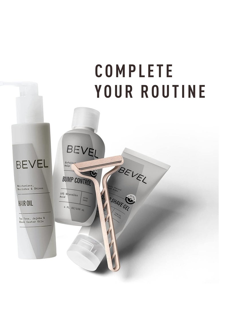 Bevel Bevel Essentials Clear Shave Gel for Men, Clear Shave Gel for Precise Detailing and Edging with Aloe Vera and Cucumber Extract to Soothe Skin and Prevent Razor Bumps, 4 Fl Oz - Image 2