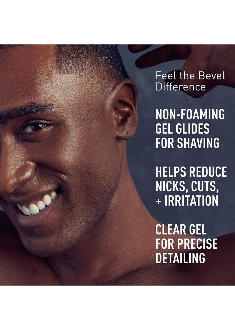 Bevel Bevel Essentials Clear Shave Gel for Men, Clear Shave Gel for Precise Detailing and Edging with Aloe Vera and Cucumber Extract to Soothe Skin and Prevent Razor Bumps, 4 Fl Oz - Image 4