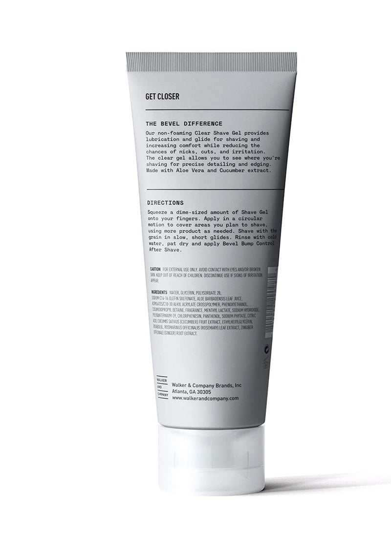 Bevel Bevel Essentials Clear Shave Gel for Men, Clear Shave Gel for Precise Detailing and Edging with Aloe Vera and Cucumber Extract to Soothe Skin and Prevent Razor Bumps, 4 Fl Oz - Image 5