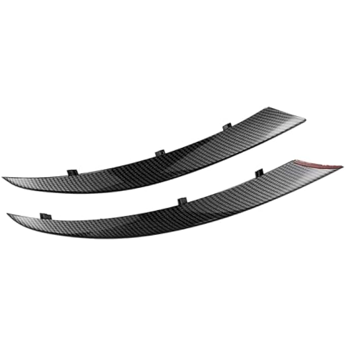 QASULER Front Bumper Side Air Vent Trim, for Mercedes-Benz, W205 C Class Sport C43 C63 AMG C180 C200 C250 C260 C300 Intake Hood Splitter Car Bumper Vent Splitter(Glossy Black) - Image 5