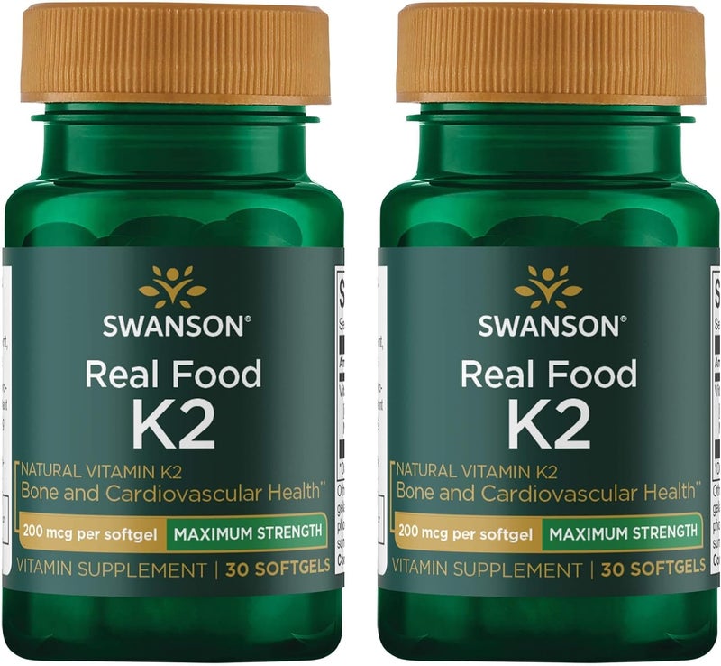 SWANSON Vitamin K2 Softgels for Bone and Cardiovascular Health - Image 1