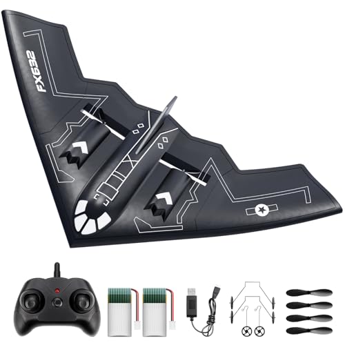 AIGIMU RC Airplane RC Plane Ready to Fly 2CH Remote Control Airplane with 6axis Gyro Stabilizer B2 Spirit Stealth Bomber 24GHz Remote Control Plane for Beginners Boys Kids - Image 1