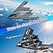 AIGIMU RC Airplane RC Plane Ready to Fly 2CH Remote Control Airplane with 6axis Gyro Stabilizer B2 Spirit Stealth Bomber 24GHz Remote Control Plane for Beginners Boys Kids - Image 4