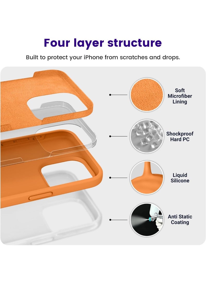 Houmt iPhone 15 Pro Max Case 6.7 Inch Liquid Gel Silicone iPhone 15 Pro Max Cover Inside Microfiber Soft Silky Touch Anti-Scratch Thin Shockproof Cover Compatible with iPhone 15 Pro Max  - Image 4