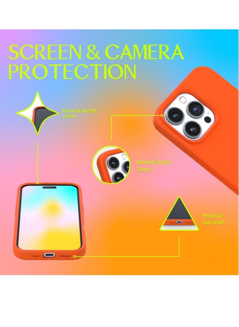 Houmt iPhone 15 Pro Max Case 6.7 Inch Liquid Gel Silicone iPhone 15 Pro Max Cover Inside Microfiber Soft Silky Touch Anti-Scratch Thin Shockproof Cover Compatible with iPhone 15 Pro Max - Image 4