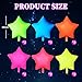 Oitnlaughter 12Pcs Glow in The Dark Party Supply Neon Star Balloons Kit Star Shaped Neon Foil Balloons Blacklight Reactive Balloon for Arche Garland UV Blacklight Birthday Wedding Anniversary Graduation Party - Image 4