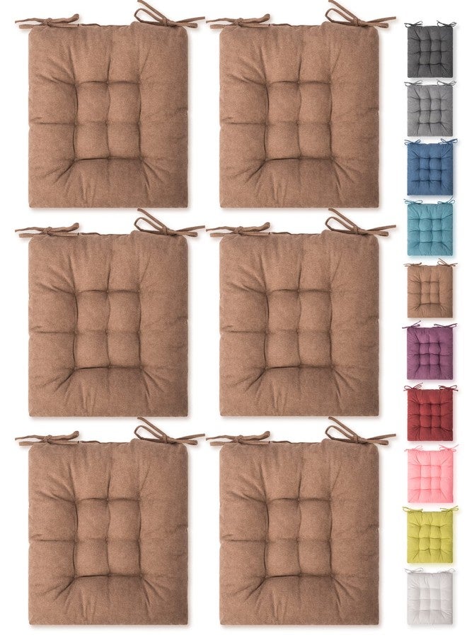SQUARE MOON 6 Pack Seat Cushion, Chair Cushion, Comfort Chair Pads, Chair Mat for Indoor, Outdoor Dining Chair, Office Chair, Desk Chair - Image 1