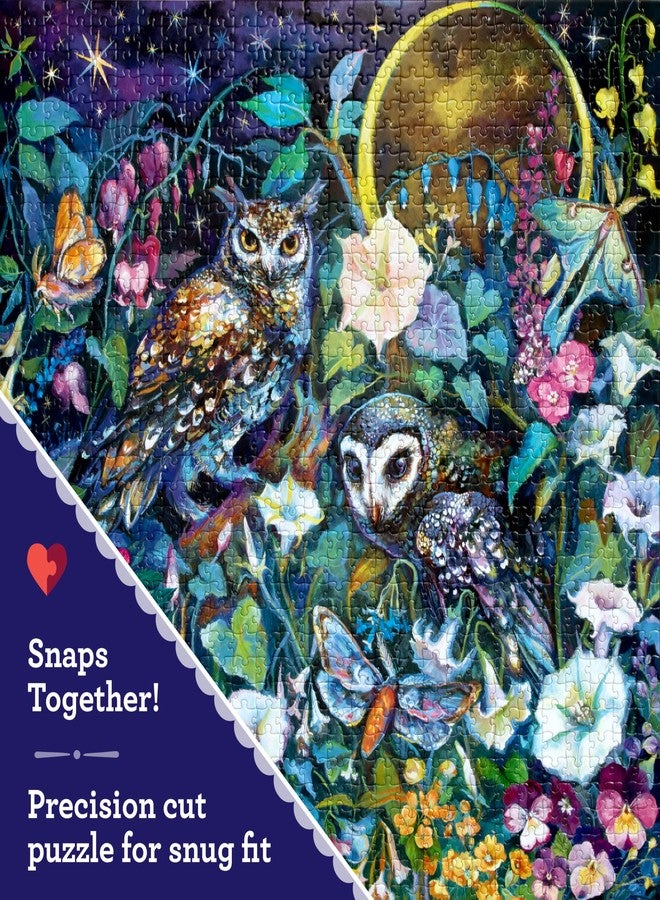 eeBoo Moon Garden 1000 Piece Square Jigsaw Puzzle, 23" x 23" - Image 4