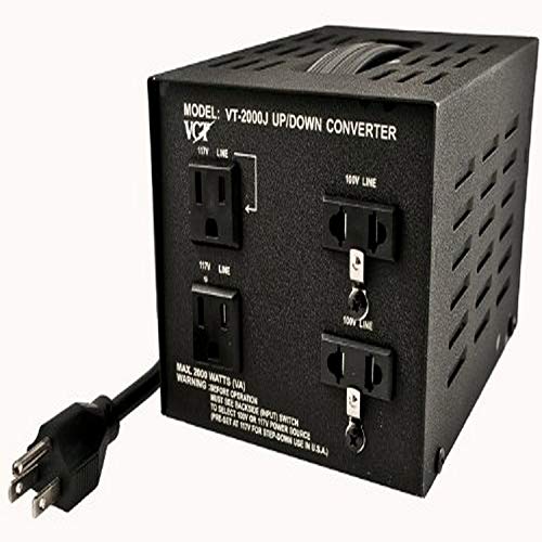 VCT VT-2000J - محول جهد ياباني لتحويل الجهد من 100 فولت إلى 110 فولت أو العكس - 2000 واط - Image 1