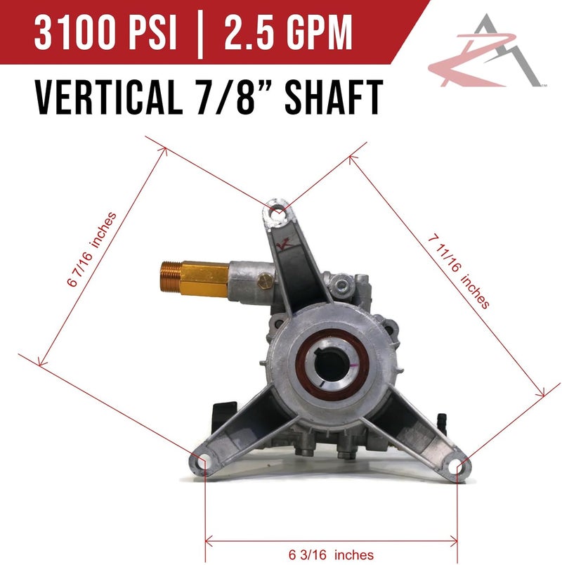 Himore New 308653035, 308653008, 308653026, PS80983 Vertical PRESSURE WASHER WATER PUMP by The ROP Shop - Image 2