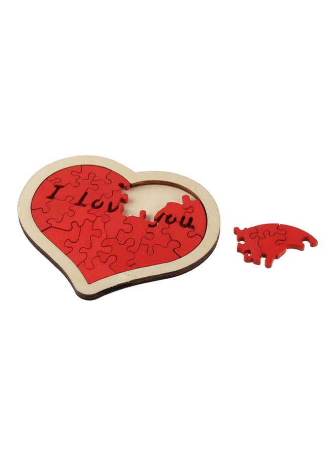 NIBEMINENT Wooden Heart Shaped Jigsaw Puzzle  - Image 3