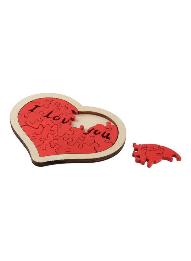 NIBEMINENT Wooden Heart Shaped Jigsaw Puzzle  - Image 2