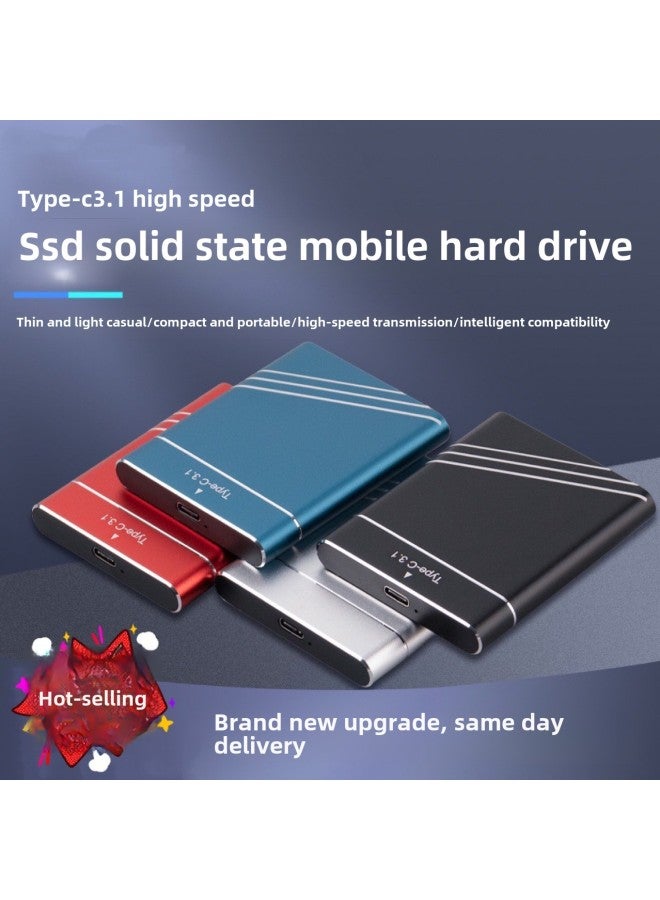 SSD Solid State Mobile Hard Disk 1TB 2TB Various Capacity External Hard Disk-Capacity:High-speed 4tb-Interface:Red - Image 2