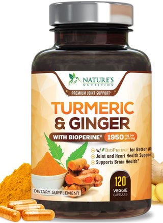 Turmeric Curcumin with BioPerine & Ginger 95% Standardized Curcuminoids 1950mg - Black Pepper for Max Absorption, Natural Joint Support, Nature's Tumeric Extract Supplement Non-GMO - 120 Capsules - pzsku/Z6F36592DD15EA3F01772Z/45/_/1689270537/0b84120a-b710-4791-8db2-cc8bda425929