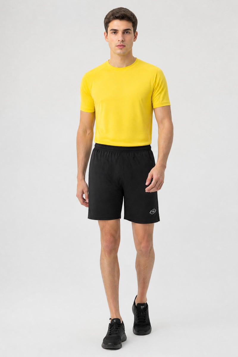 LOTTO Men Sportswear Fit Tennis Shorts, Black - Image 3