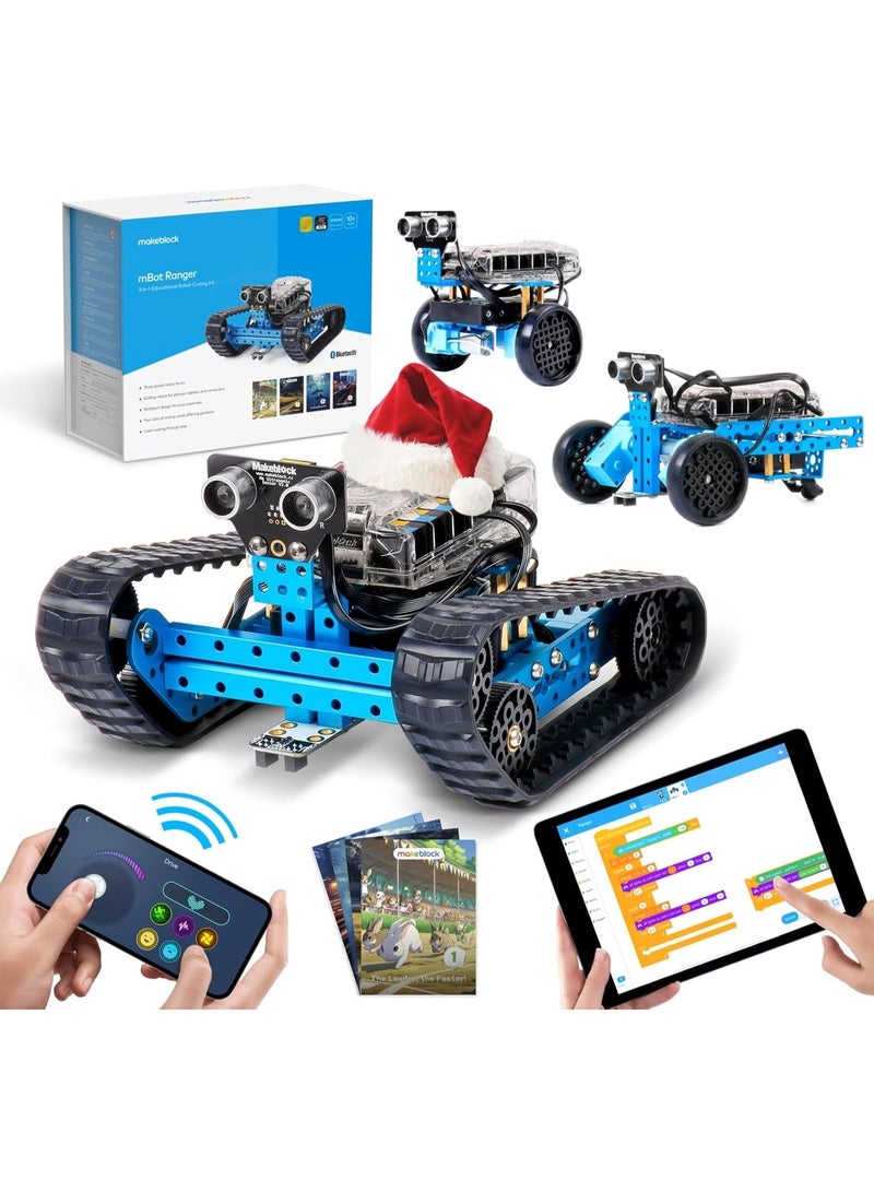 Makeblock mBot Ranger 3 in 1 Robotics for Kids Age 8-12, Coding Robot for Arduino Scratch Learning with Coding Box, 16 Coding Projects STEM Science Kit, Robot Toys Gift for Kids Ages 10+ - Image 1