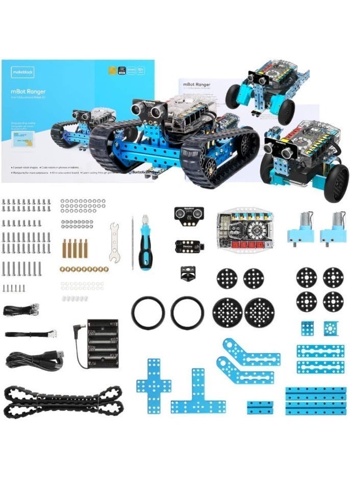 Makeblock mBot Ranger 3 in 1 Robotics for Kids Age 8-12, Coding Robot for Arduino Scratch Learning with Coding Box, 16 Coding Projects STEM Science Kit, Robot Toys Gift for Kids Ages 10+ - Image 4