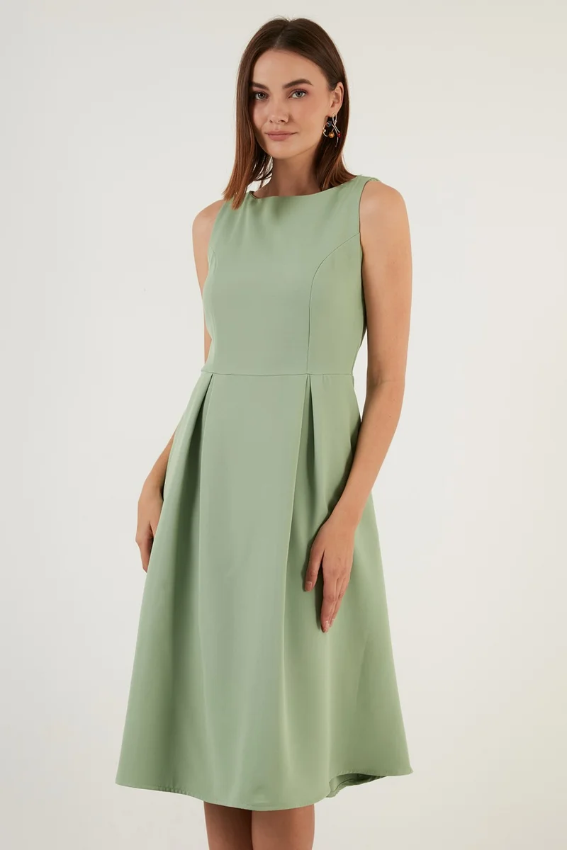 ليلا Sleeveless A-Line Dress